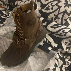 Brand New Never Worn Before Polo Ralph Lauren Size 11 Men Mens Duck Boots, Timber Boots, Polo Boots, Polo Ralph Lauren Shoes, Ralph Lauren Boots, Ranger Boot, Ankle Sneakers, Leather Boots Heels, Ankle Boots Men