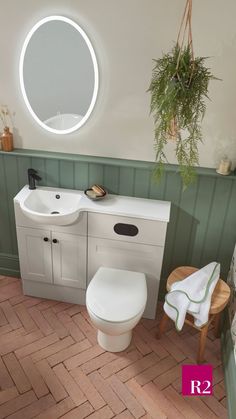 Available in either nordic green, fossil, stone grey natural white or midnight grey, these muted tones complement the elegant shaker design and deliver timeless styling. Bungalow Extension, Ikea Mirrors, Green Bathrooms, Round Bathroom Sink, Bathroom Sink Cabinet, Shaker Design, Bathrooms Ideas, Green Vanity