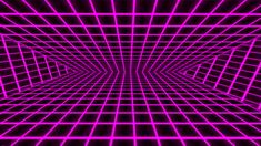 an abstract purple and black background with lines in the center, which are moving from one end to the other