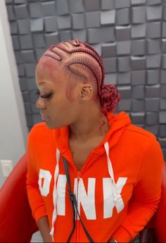 Red Knotless Braids, Red Knotless, Lemonade Braids Hairstyles, Short Box Braids Hairstyles, Black Ponytail Hairstyles