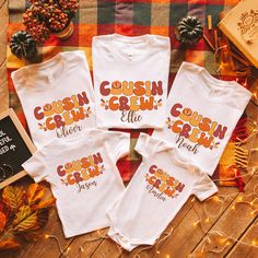 Cousin Crew Thanksgiving Shirt Custom Cousin Thanksgiving Shirts Family Thanksgiving Sweatshirt Matching Thanksgiving Dinner Shirt Fall Tee Premium Quality Printed in the USA. HOW TO ORDER ----------------------- 1-) Check and Review all Photos. 2-) Select Your T-Shirt Size from drop down menu. 3-) Choose Your Quantity you want. 4-) Click ADD TO CART. And, you can go back to add more product for your family members or You can complete the checkout process. 5-) Please Click "Proceed to Check Out" 6-) Your order will be ready to ship 2-5 Business Day. ABOUT US --------------- We are a husband-and-wife team who believe that beauty is all around us, and we strive to capture it in our designs. Thank you for choosing to shop with us, and we hope you find something that inspires you! For custom w Cousin Thanksgiving, Thanksgiving Sweatshirt, Cousin Crew, Family Thanksgiving, Fall Tee, Thanksgiving Shirt, Thanksgiving Shirts, Thanksgiving Dinner, Comfy Fits