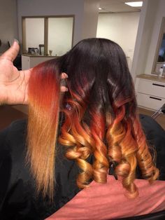 Diva Hairstyles, Reverse Ombre, Birthday Hair, Beautiful Hair Color, Hair Done, Curl Styles, Silk Press