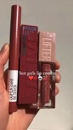 Find these products here! 👇    #makeup #fashion #lifestyle #marketing Matt Lip Combo, Maybelline Lip Combo, Lip Combos Matte, Matte Lip Combo, Makeup Aesthetic Products, Brown Lip Combo, Makeup Products Aesthetic, Lifestyle Marketing