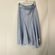 Nwt Jw Anderson Skirt Spring Blue Maxi Skirt For Workwear, Blue Maxi Skirt For Workwear And Spring, Blue Flared Wrap Skirt For Spring, Navy Blue Scarf, Blue Pleated Skirt, Utility Skirt, Tiered Midi Skirt, Blue Scarf, Corduroy Skirt