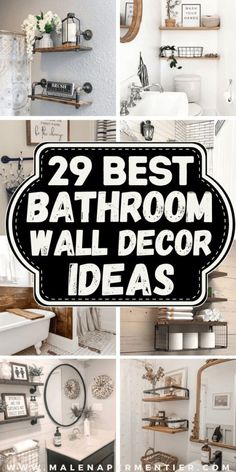 bathroom wall decor ideas that are easy to do