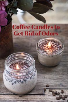 coffee candles to get rid of odors