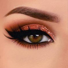 Make Up Designs, Natural Eye Makeup Tutorial, Fall Makeup Tutorial, Orange Eyeshadow, Makeup Tip, Make Up Inspiration, Makeup Lessons, Eye Makeup Designs, Makeup Eye Looks