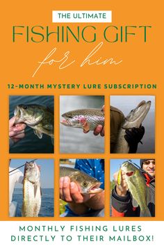 12-Month Mystery Lure Subscription Each month, they'll receive a hand-picked selection of premium freshwater fishing lures from our shop tailored to keep their fishing adventures fresh and exciting. Perfect for birthdays, holidays, or just because!