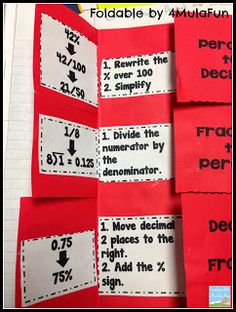 four red and white numbered labels with numbers on them that read 1, 2, 3, 4, 5