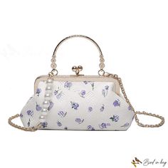 Bird in Bag - Design sense chain bag female new fashion crossbody bag popular pearl handheld clip bag Trendy Clutch Bag With Pearl Handle, Elegant Clutch As Fashion Accessory For Spring, Elegant Spring Fashion Accessory Clutch, Elegant Spring Shoulder Clutch, Spring Pearl Handle Crossbody Bag, Spring Evening Bag With Pearl Handle, Elegant Spring Evening Bag With Chain Strap, Spring Shoulder Bag With Pearl Handle For Daily Use, Trendy Evening Bag With Pearl Handle