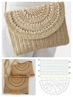 crochet purse pattern with instructions to make it