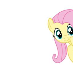 a pink pony with long hair and big eyes