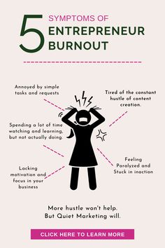 the five types of burnout info sheet with instructions on how to use it and what to do