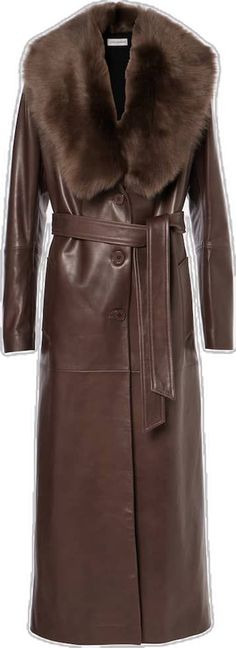 Designer Brown Belted Outerwear, Luxury Brown Belted Outerwear, Autumn Outfits Inspiration, Women Autumn Outfits, Autumn Outfits Women, Womens Fall Coats, Cream Coat, Formal Coat, Fur Trim Coat