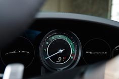 the speedometer is displayed in this car's dashboard