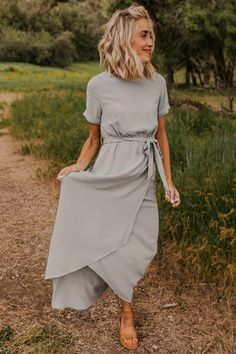 Sukienki Maksi, Cute Bridesmaid Dresses, Wedding Dress Black, Modest Maxi Dress, Modest Maxi, Beautiful Bridesmaid Dresses, Casual Chic Outfits, Modest Bridesmaid Dresses, Everyday Dress