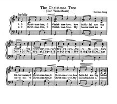 the christmas tree sheet music for choir