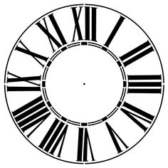 a black and white clock face with roman numerals