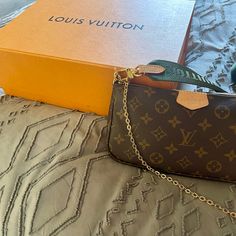 Authentic Louis Vuitton Crossbody Bag “Multi Pochette Accessories” *Purchased Christmas Time Of 2023. In Perfect Condition. *Retailed For $2570. *Asking $2100. Strap Is Dark/Army Green And Is Detachable. Comes With Original Orange Box And Dust Bag. Thank You! Orange Box, Pochette Accessories, Louis Vuitton Crossbody Bag, Louis Vuitton Crossbody, Orange Boxes, Authentic Louis Vuitton, Green And Orange, Army Green, Christmas Time