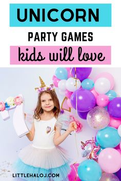 Unicorn Party Games, Unicorn Birthday Party Ideas Diy, Best Gifts For Teens, Diy Unicorn Birthday Party, Party Games Kids, Girls Birthday Party Games, Birthday Games For Kids, Rainbow Unicorn Birthday Party, Girls Party Games