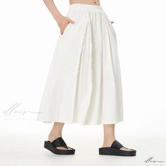 Elluis - Stylish Pleated Midi Skirt - An Icon of Fashion Asymmetrical Midi Skirt, Mid Calf Dresses, Casual Wear Women, Wrap Maxi Skirt, Pleated Maxi Skirt, Half Skirt, Pleated Midi Dress, Pleated Midi Skirt, Maxi Wrap Dress