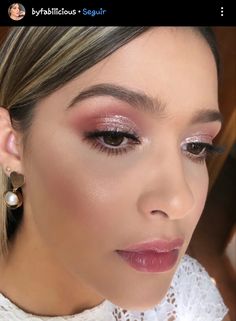 Light Pink Prom Dress Makeup, Makeup For Pastel Pink Dress, Pink Make Up For Wedding, Pink Makeup Looks For Hooded Eyes, Light Pink Smokey Eye Makeup, Soft Pink Glam Makeup Brown Eyes, Makeup For Rose Dress, Pink Bridal Makeup For Brown Eyes, Makeup Looks For Wedding Guest Pink