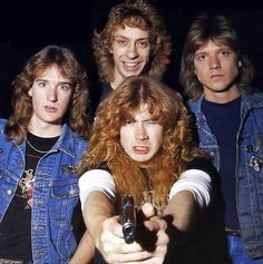 Megadeth 1985 Vic Rattlehead, David Ellefson, Dave Mustaine, Famous Musicians, Band Photos