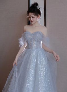 Any things please feel free to contact us: sales@cutedressy.com ******* Product Details******* Product Number:#3WXC Fabric: Tulle Color: Light Blue Neckline: Sweetheart Back Style: Lace-up Hemline: Floor Length Making time: 2-3 weeks, Shipping time: 3-5 working days. Custom size/color, Rush Order is available, and no extra cost. ******* Custom Measurements******* For better fitting, You can leave us the following information in the order notes when you check out, and please have a look our measu Blue Tulle Prom Dress, Hot Prom Dress, Beaded Party Dress, Color Rush, Floor Length Prom Dresses, Blue Dress Formal, Prom Dresses For Sale, Blue Evening Dresses, Dress Occasion