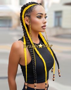 Rave Braids, Beautiful Braided Hair, Braided Cornrow Hairstyles, Cornrow, Yellow Hair, Cornrow Hairstyles