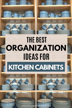 How To Organize Kitchen Cabinets to Save Space Dinnerware Storage Ideas, Diy Kitchen Storage Cabinet, No Pantry Solutions, Kitchen Cupboard Organization, Dinnerware Storage, Dish Organization, Small Kitchen Cabinets, Kitchen Decorations