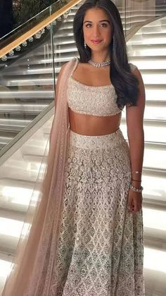 Radhika Merchant, Desi Fits, Indian Outfits Lehenga, Expensive Diamond, Lehenga Designs Simple, Traditional Indian Dress, Desi Fashion Casual, Lehenga Style, Indian Dresses Traditional