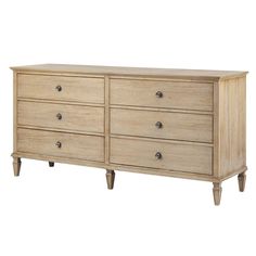 a large wooden dresser with four drawers