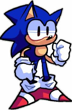 sonic the hedge cartoon character holding his thumb up