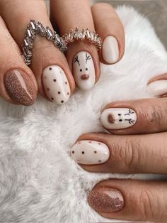 Christmas Nails, christmas nails 2023, winter order on my amazon storefront now while on sale! christmas nails, december nails, easy christmas nail designs, christmas nails simple... Milky Nails, Short Gel Nails, Cute Christmas Nails, Winter Nail Designs, Festival Nails