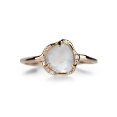 Sirciam Cosmic Moonstone Light Ring | Quadrum Gallery Luxury Oval Moonstone Spiritual Ring, Luxury Polished Moonstone Ring, 14k Gold Spiritual Moonstone Ring, Luxury Spiritual Moonstone Rings, Luxury Polished Moonstone Ring In 14k Gold, Light Ring