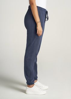 About Our Sweatpants for Tall Women You deserve stylish and comfy loungewear too! These are the women’s tall sweatpants you’ve been waiting for. Gone are the days of wishing you could rock cute sweatsuits that never seem to fit right. We know the frustration of having to choose between fitted sweats that come several inches above your ankle and pants that are long enough but so baggy they barely stay up. We’ve designed our comfy sweats to be long enough and perfectly tailored to your proportions Cheap Relaxed Fit Full-length Sweatpants, Cheap Full-length Relaxed Fit Sweatpants, Fitted Full-length Cheap Sweatpants, Cheap Full-length Women's Sweatpants, Cheap Fitted Full-length Sweatpants, Cheap Navy Athleisure Pants, Cheap Stretch Moisture-wicking Sweatpants, Cheap Non-stretch High Waist Sweatpants, Cute Sweatsuits