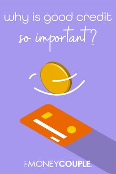 an orange credit card with the words why is good credit so important?