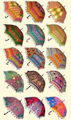 Parasols please تاج محل, Colorful Umbrellas, Vintage Umbrella, Umbrella Art, Under My Umbrella, Umbrellas Parasols, Sun Umbrella, Vintage Saris, E Card