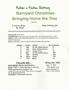 a white paper with black writing on it that says, barnard christmas - bringing home the tree