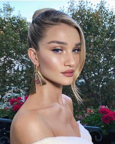 Rosie Huntington Whiteley Makeup, Jen Atkin Hair, Hairstylist Branding, Guest Hair, Wedding Hair And Makeup, Bride Hairstyles, Bridesmaid Hair, Beauty Inspiration