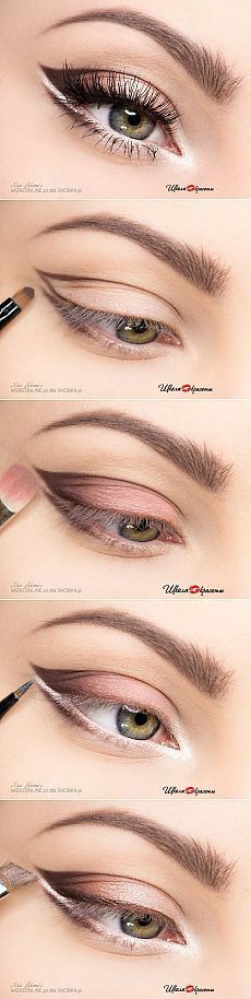 Пошаговый макияж для светлых глаз | thePO.ST Light Eye Makeup, Eyeshadow Techniques, Makeup Zombie, Smink Inspiration, Makijaż Smokey Eye, Makeup Hacks, Eye Makeup Remover