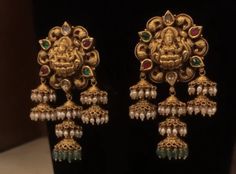 Buttalu Designs, Jimikki Kammal, White Stone Jewelry, Star Jewellery, Temple Jewellery Earrings