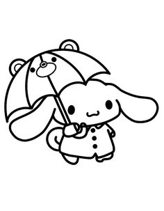 Cinamoroll Colouring Page, Cinnamon Rolls Coloring Page, Sanrio Line Art, Cinnamon Roll Sanrio Coloring Page, Cinnamoroll Outline, White Sanrio Icons, Coloring Pages Cinnamoroll, Sanrio Drawing, Cinnamon Roll Hello Kitty