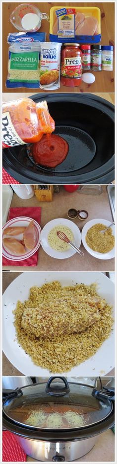 the process of making pasta is shown here