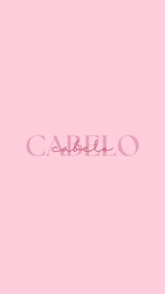 the word carlo on a pink background