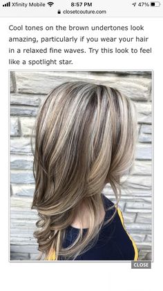 Highlights For Brunettes Fall, Over 50 Blonde Highlights, Dark Lowlights For Blondes Fall Hair, Fall Blonde Hair Color Low Lights Caramel Highlights, Dramatic Highlights, Brown Lowlights, Frosted Hair, Ash Blonde Hair Colour, Hair Highlights And Lowlights