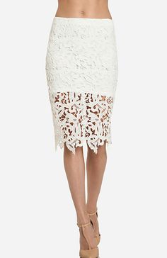 Venetian Lace Skirt Styling Fashion, Lace Pencil Skirt, White Skirt, Circle Skirt, Mode Inspiration, Daily Look, Fashion Sense, Look Fashion, Passion For Fashion