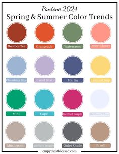 The 2024 Spring & Summer Color Trends You Need to Know Summer Color Trends, Trending Colors, Colour Combinations Fashion, Color Combinations For Clothes, Colour Trends, Summer Shades, Summer Color Palette, Jewelry Organizers