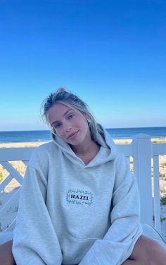 Hazel Exclusive Embroidered Hoodie OVERSIZED FIT - Comes In Size Medium , Large , XL and 2XL Set Sold Separately Any Out Of Stock Items are Due To Restock within 2-3 Weeks, Please Enter Your Email Address to be Notified About Restocks Hazel Sweatshirt, Hoodie Hairstyles, Popular Hoodies, Hazel Boutique, Cute Hoodies, Chic Prom Dresses, 6th Form, Wardrobe Refresh, Beach Fits