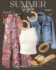 Curvy Fashion Summer, Look Hippie Chic, Look Boho Chic, Dressy Casual Outfits, Estilo Hippie, Boho Style Outfits, Casual Chic Outfit, Be Great, Summer Fashion Outfits